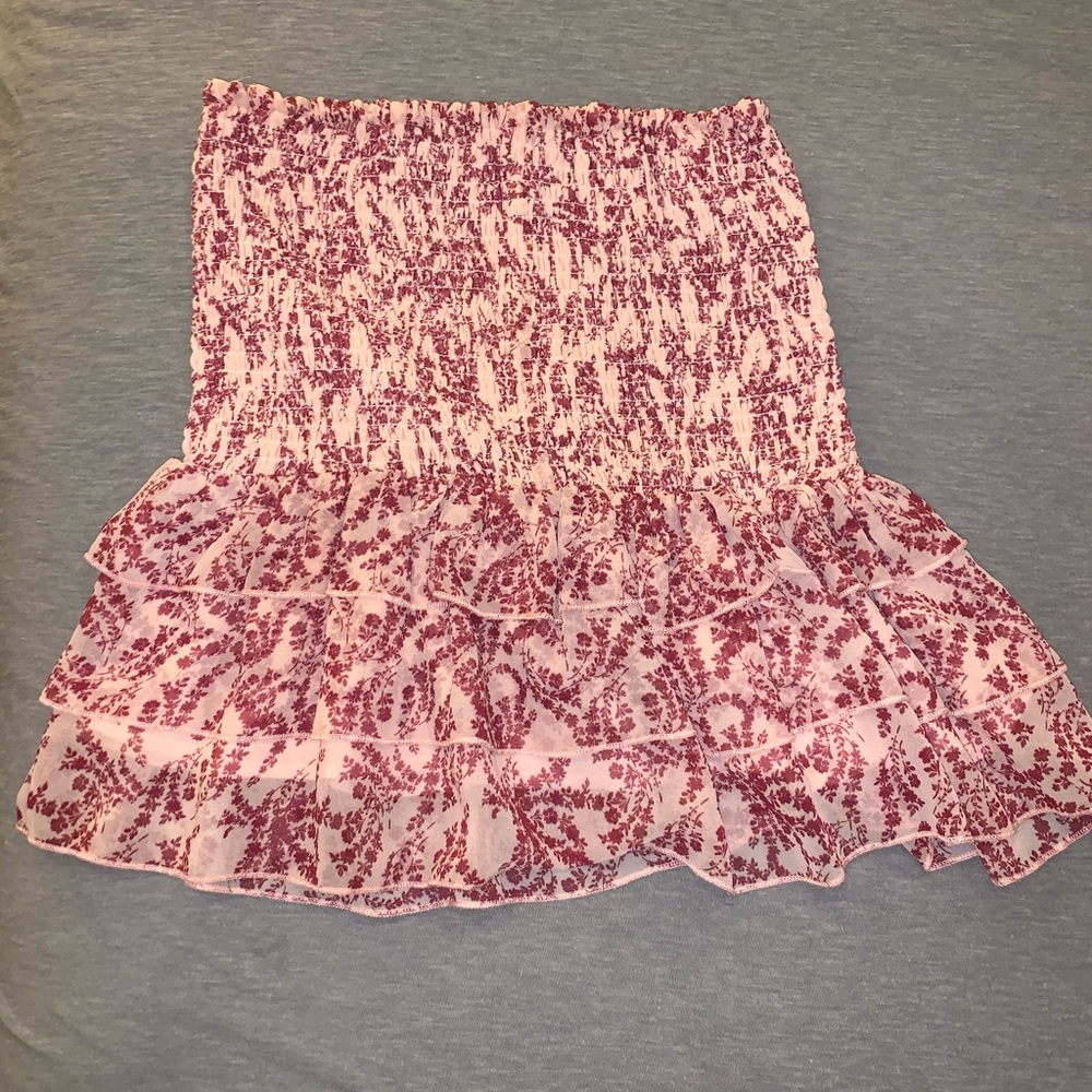 Mini Ruffle Pink Skirt - Worn once!!